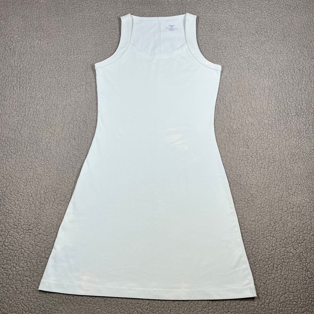 Patagonia Sleeveless A-Line Dress Size M Womens Light Blue Organic Cotton Blend